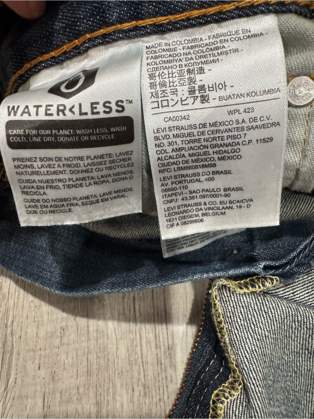 Levi's 569 Men's Jeans 32x32 Straight 100%cotton - Picture 10 of 14